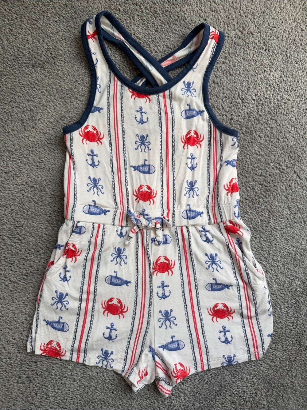 Posh Peanut Nautical Romper